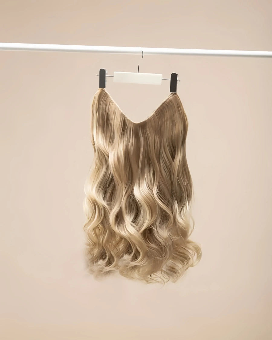 Halo Hair - Blonde with Light Brown